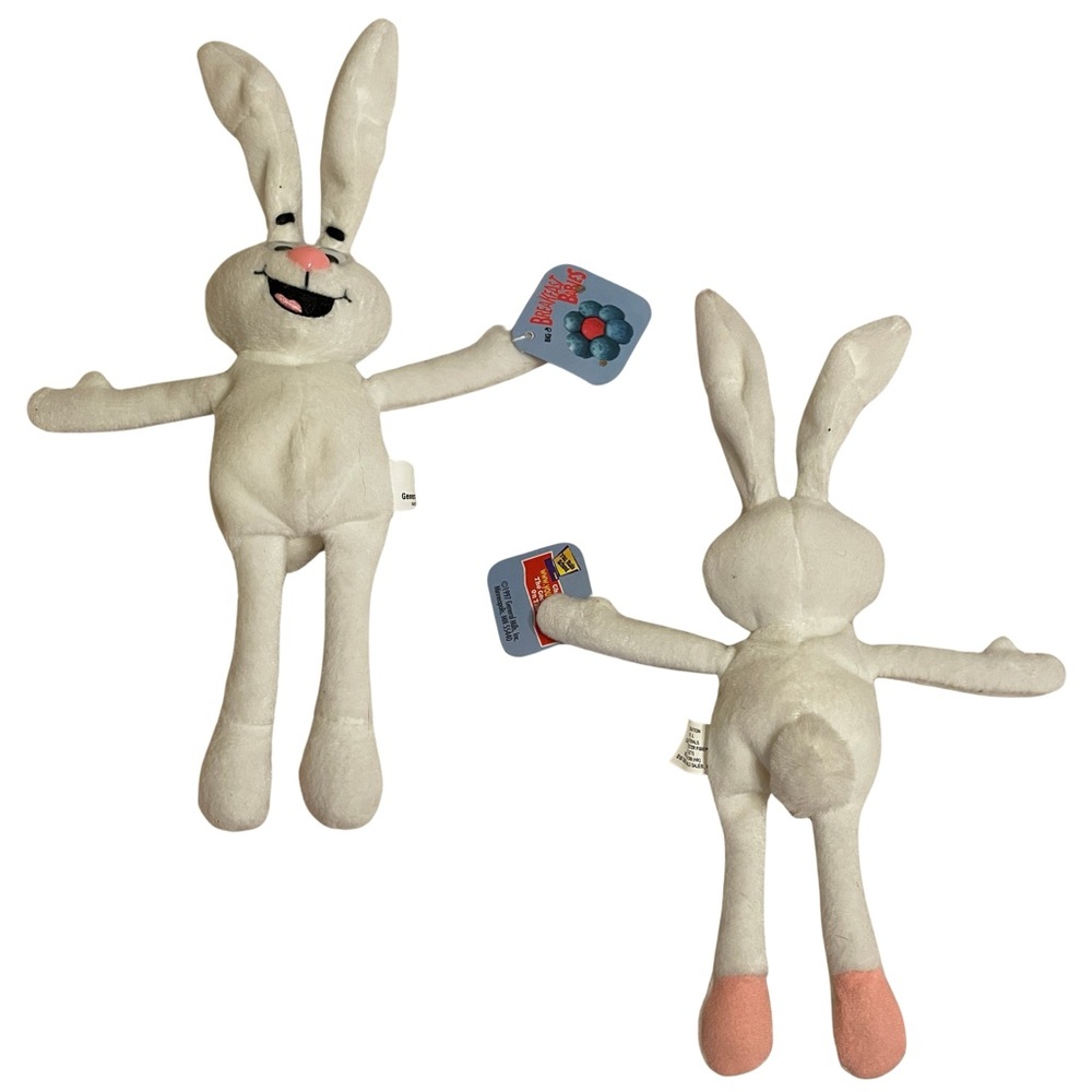 NWT Trix General Mills Rabbit White Plush Bunny Toy 1997